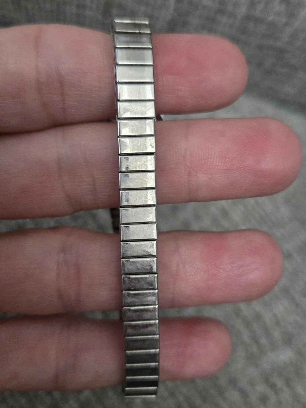 Quartz Silver-Tone W/Rhinestone at the 12 Stretch Band Women's Watch